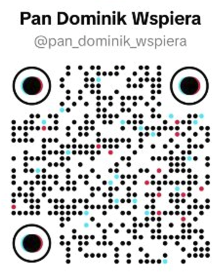 QR TikTok Pan Dominik Wspiera